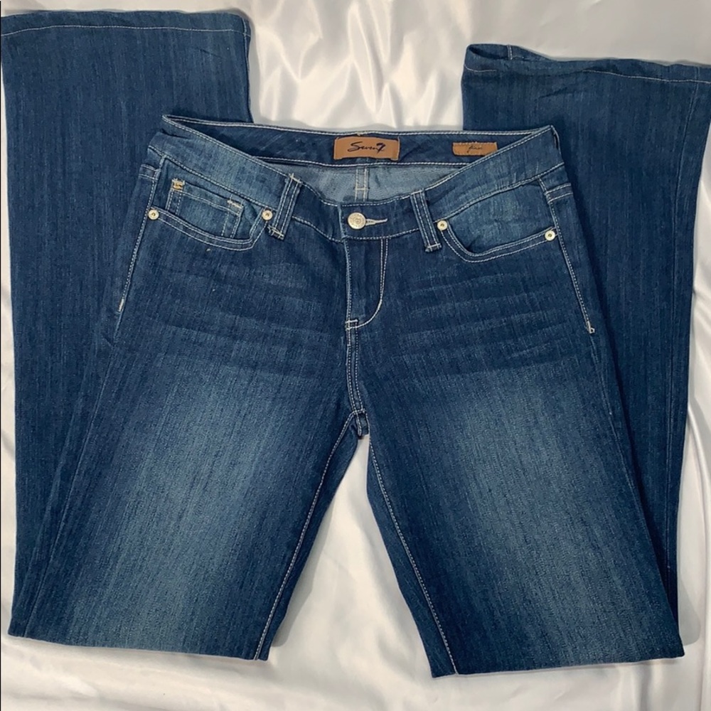 Seven7 Flare Jeans Size 28 - Picture 3 of 6